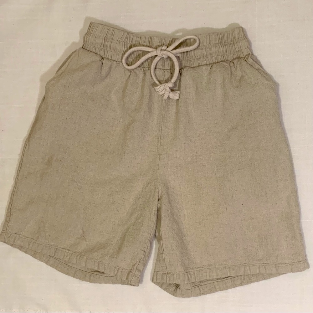 Urban Outfitters Linen Basketball Shorts
